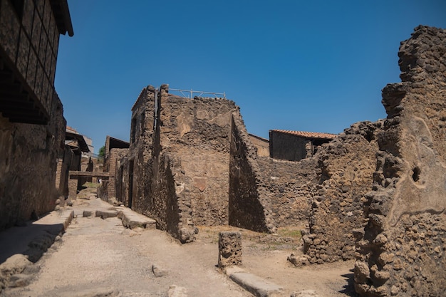 Archaeological Park of Pompeii a huge excavation area in the vicinity of Vesuvius in southern Italy An ancient city that tragically perished under lava