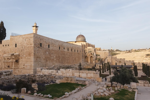 Archaeological Park at the southern wall of Jerusalem