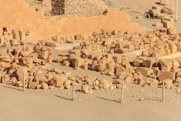 Archaeological site near the temple of Hatshepsut in Deir el-Bahri. Excavations of ancient Egypt on the West Bank of the Nile near Luxor (ancient Thebes) in Egypt