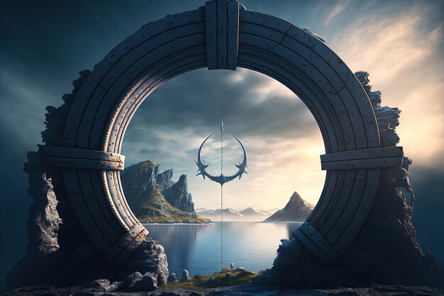 An archery Portal to the future