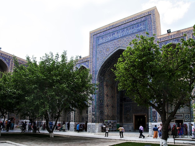 An architectural ensemble on Registan Square in Samarkand in Uzbekistan Ulugbek madrasah Sher Dor Madrasah 29042021