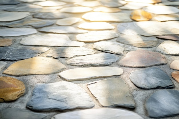 Photo architectural high angle view of stones on floor