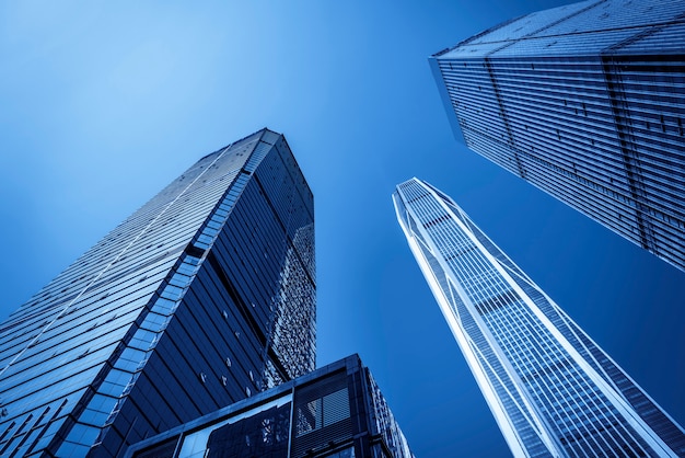 Architectural landscape of commercial building in central town