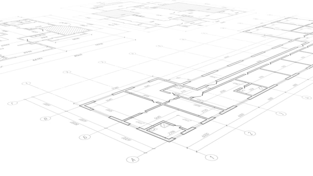 Architectural plan. House plan project .