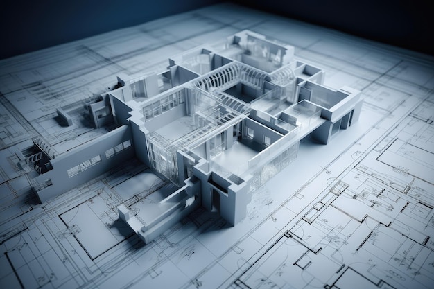 architecture house plan blueprint