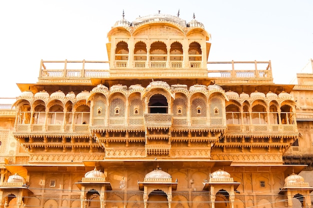 Architecture of Jaisalmer fort, Jaisalmer, Rajasthan, India.