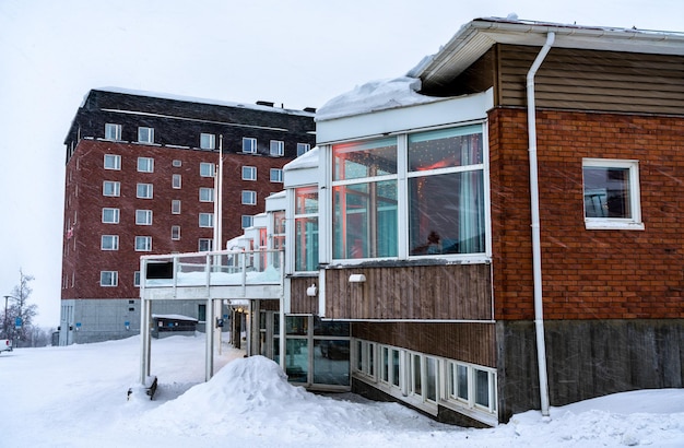 Architecture of kiruna in lapland sweden