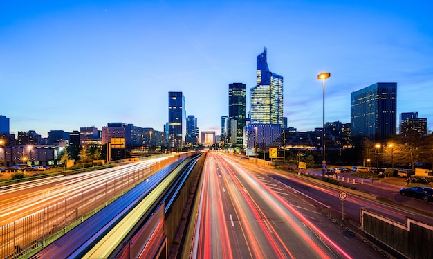 Architecture in La Defense, Paris, France