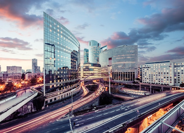 Architecture in La Defense, Paris, France