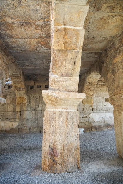 Archs in Tripolis on the Meander Ancient City in Denizli Turkiye