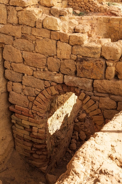 Archway of the Great kiln in Morgantina archaeological site