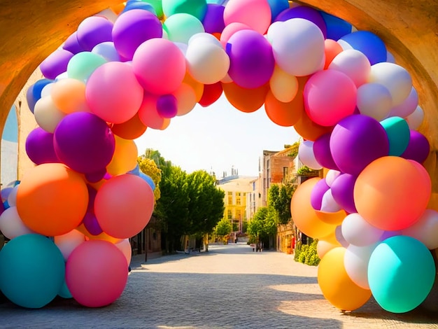 arco de globos medio arco hd pbhoto downloade