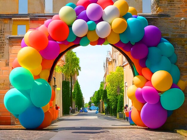 arco de globos medio arco hd pbhoto downloade