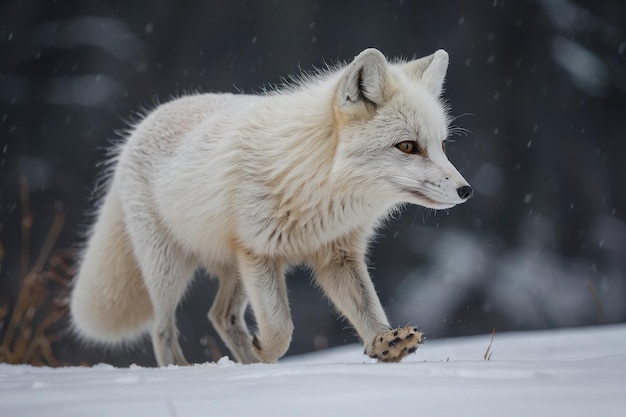 Arctic Fox in Winter Wonderland