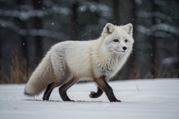 Arctic Fox in Winter Wonderland