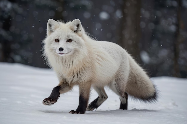 Arctic Fox in Winter Wonderland