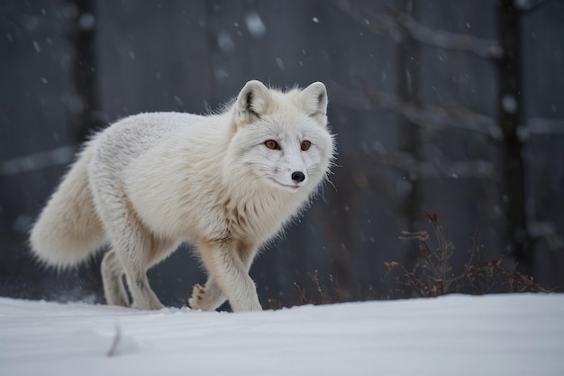 Arctic Fox in Winter Wonderland