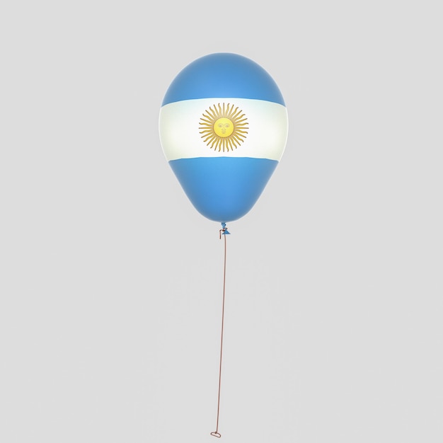 argentina balloon on white background