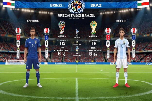 Photo argentina vs brazil fifa world cup 2022 match result details template