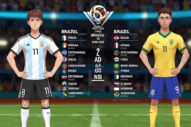 Photo argentina vs brazil fifa world cup 2022 match result details template