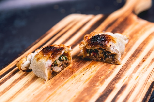 Argentine empanadas on a plate