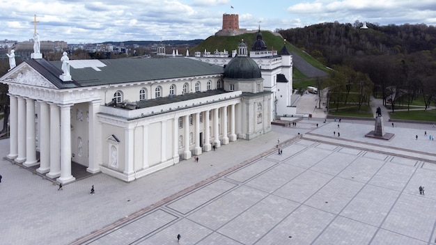 Arial Birds Eye View Of The City Of Vilnius drone photography