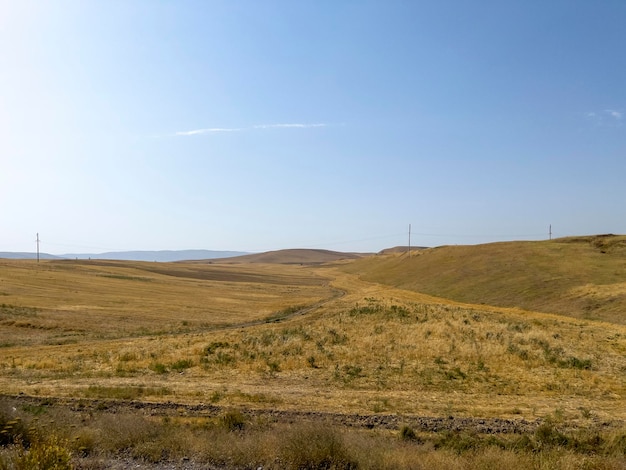 The arid foothills of Osh