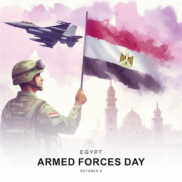 Photo armed forces day egypt social media post banner poster template