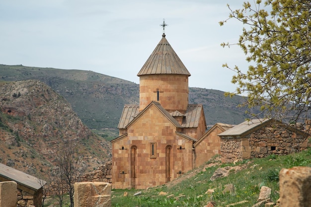 Armenian church Beautiful view Spring time