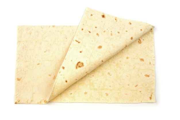 Photo armenian lavash isolated on white background