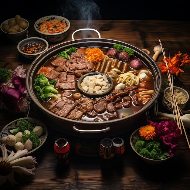 Aromatic Chinese Hot Pot Elegance