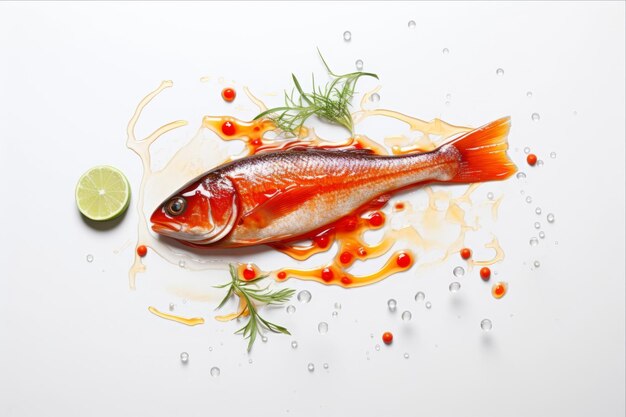 Aromatic Fish Sauce Captivating Tastes on a Pristine Acrylic Canvas