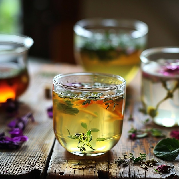 Aromatic Herbal Tea Infusion