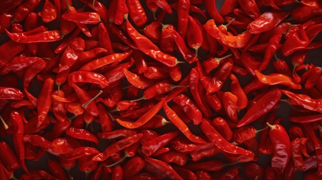 Aromatic paprika spice horizontal background