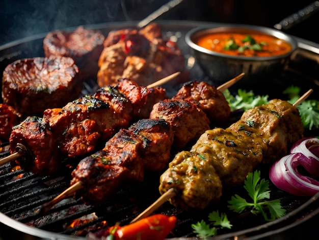 The aromatic spices and slowcooked meats in Indian BBQ such as tandoori and kebabs