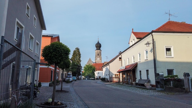 Arquitectura de un pueblo tipico de Bavaria Baja en Bad Fussing Bayern