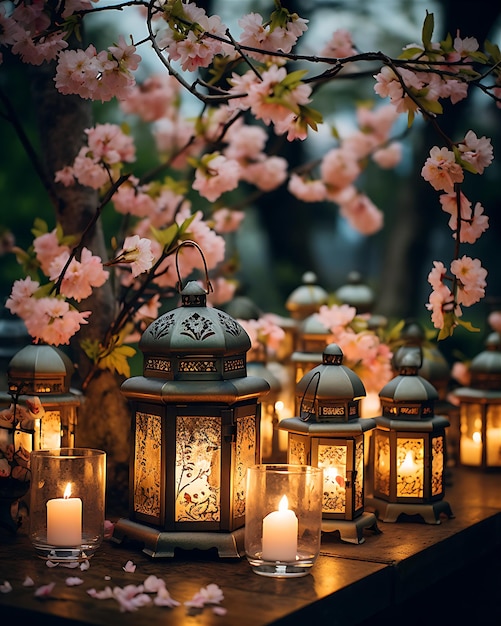 Array of Lantern Decoration Lights