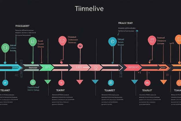 Arrow Diagram Timeline Gantt Chart Templates