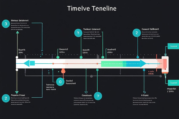 Photo arrow diagram timeline gantt chart templates