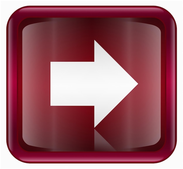 Photo arrow right icon red