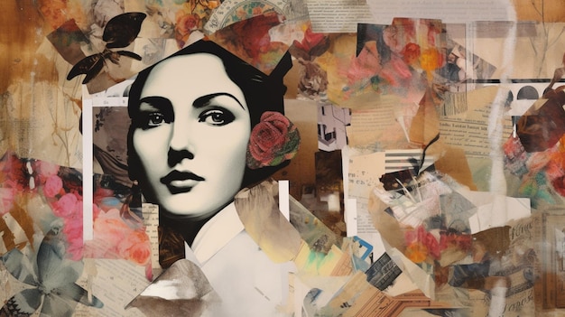 Art contemporary collage design