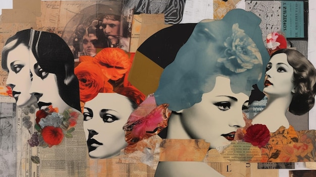 Art contemporary collage design