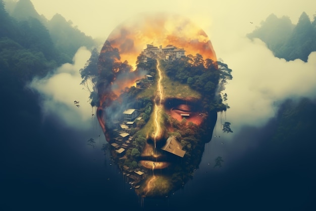 The art of double exposure photography expressing creativity through overlapping images