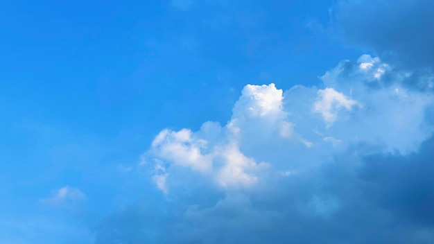 Art of fluffy clouds and the sky