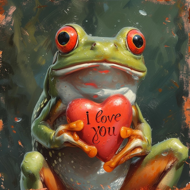 Photo art of frog