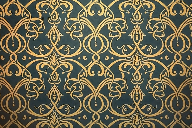 Art Nouveau background patterns using monograms