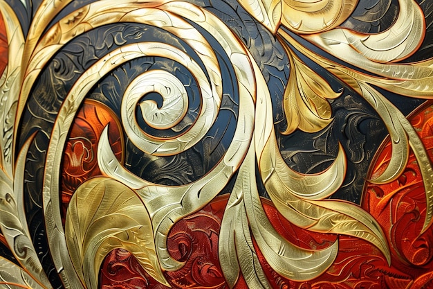 Art Nouveau background patterns using monograms