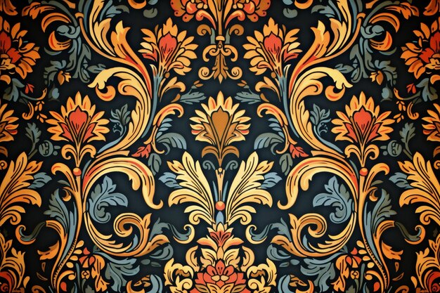 Art Nouveau background patterns using monograms