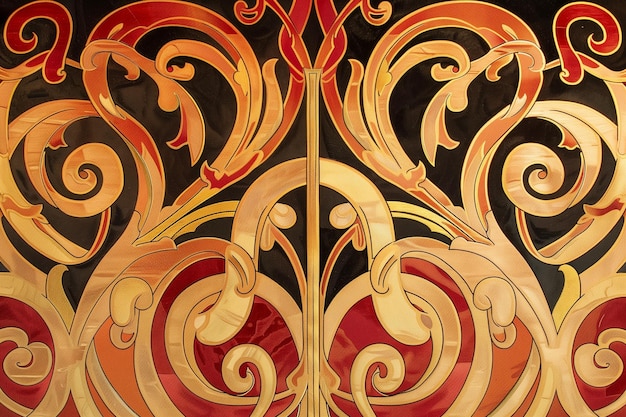 Art Nouveau background patterns using monograms