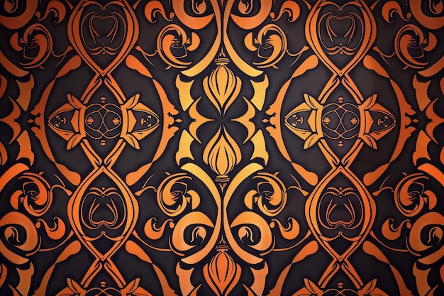 Art Nouveau background patterns using monograms